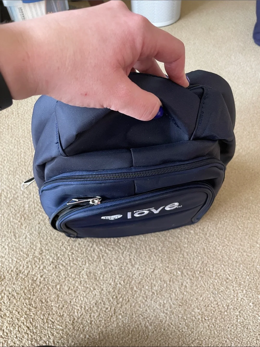 Navy Petco Love Unisex Backpack, brand new